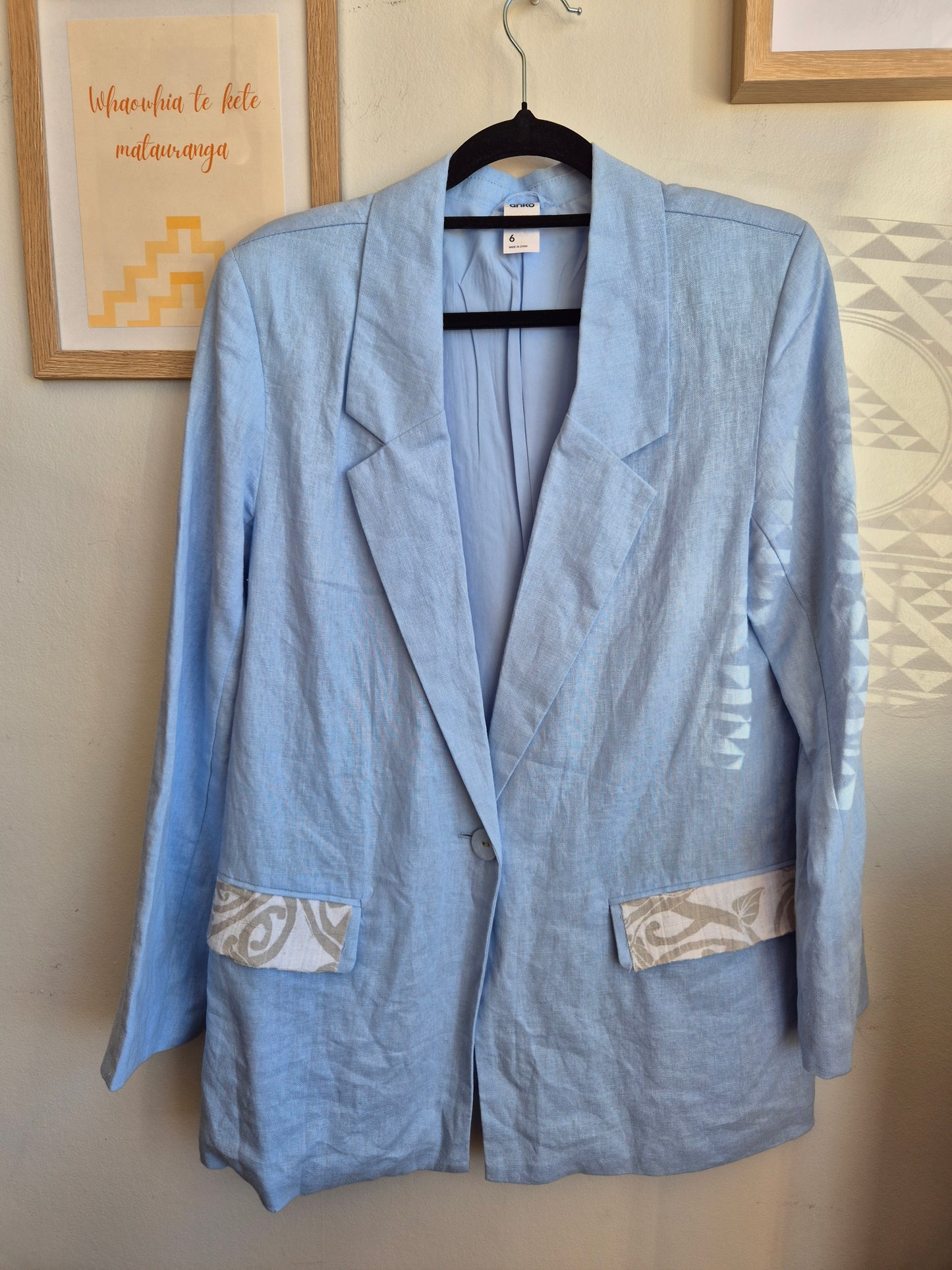 Women's XS/6 - Anko Blazer Upcycle Toitū Kākahu