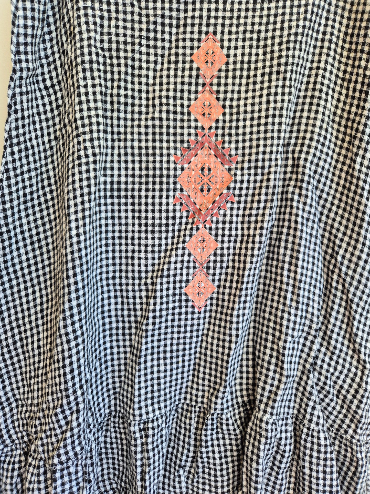 Women's S - Glassons Gingham Upcycle Toitū Kākahu