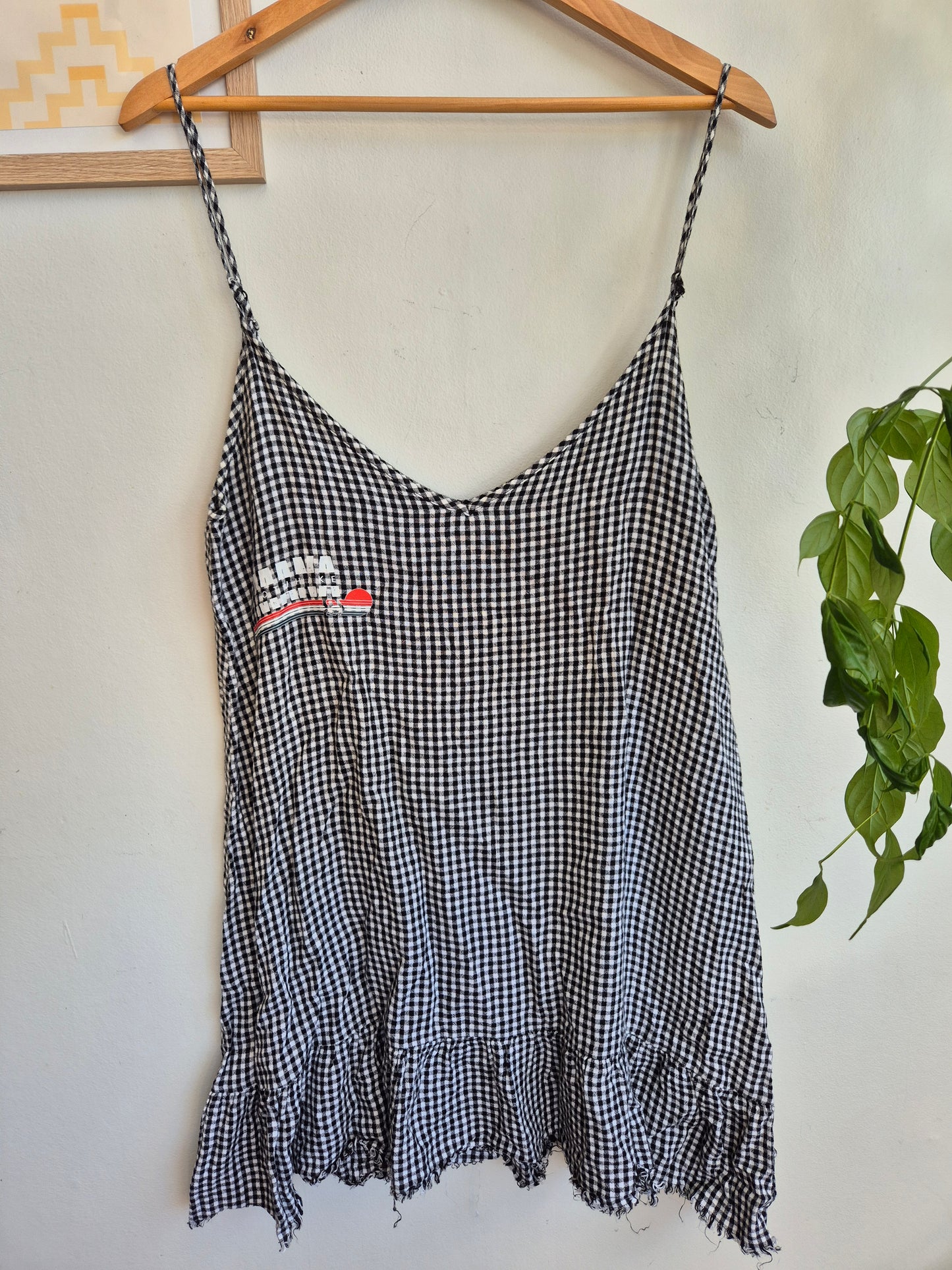 Women's S - Glassons Gingham Upcycle Toitū Kākahu