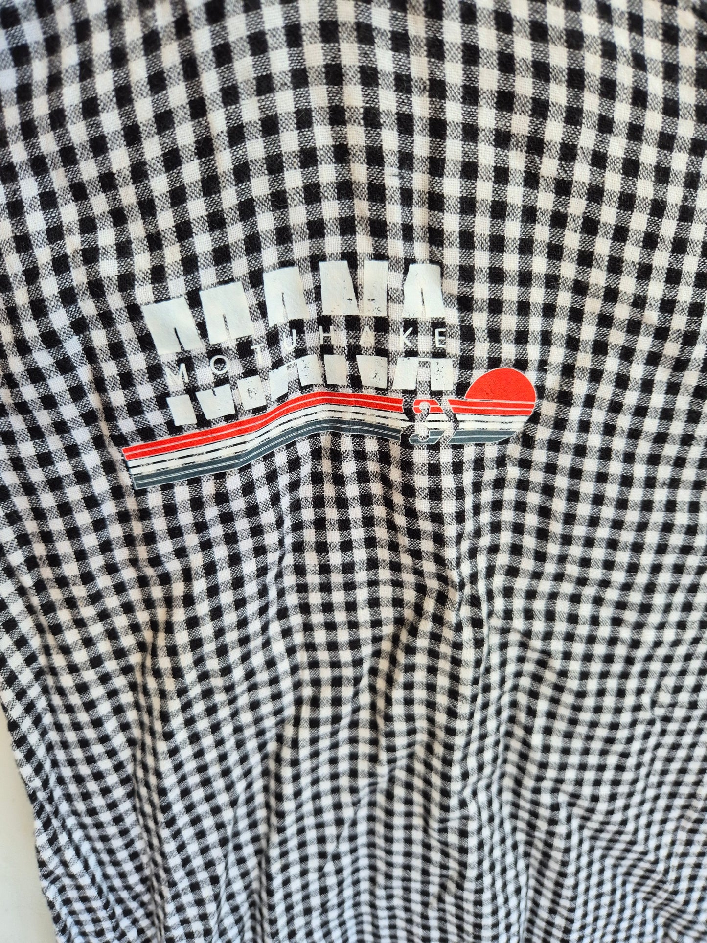 Women's S - Glassons Gingham Upcycle Toitū Kākahu