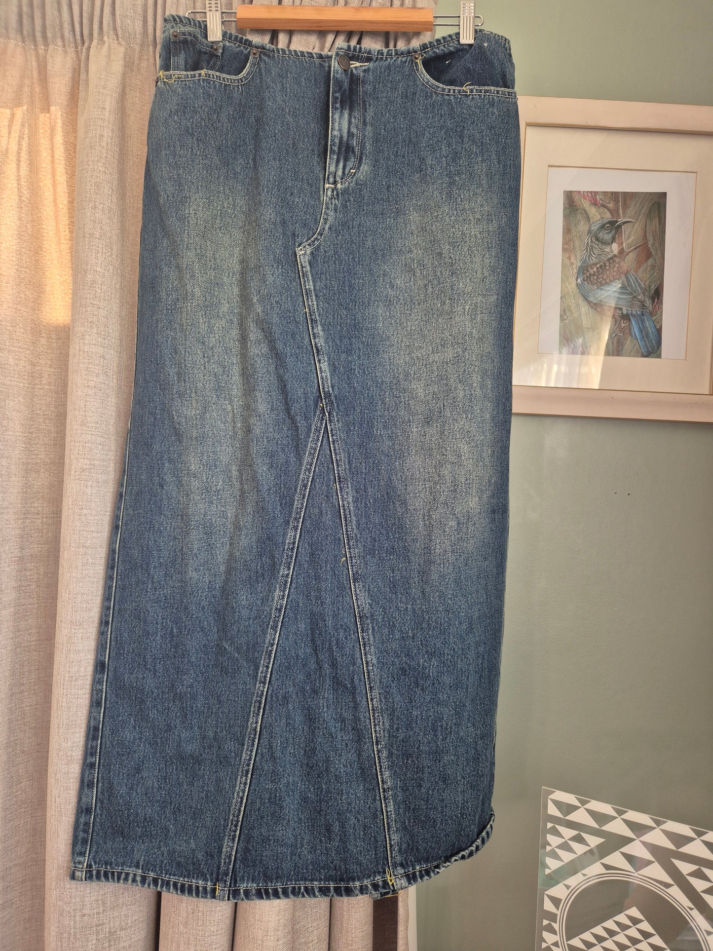 14 Women's  - Glassons Denim Maxi Skirt