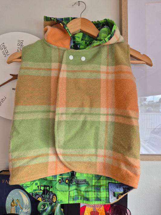 5-7y - Sew Kids Wool Vest x John Deere