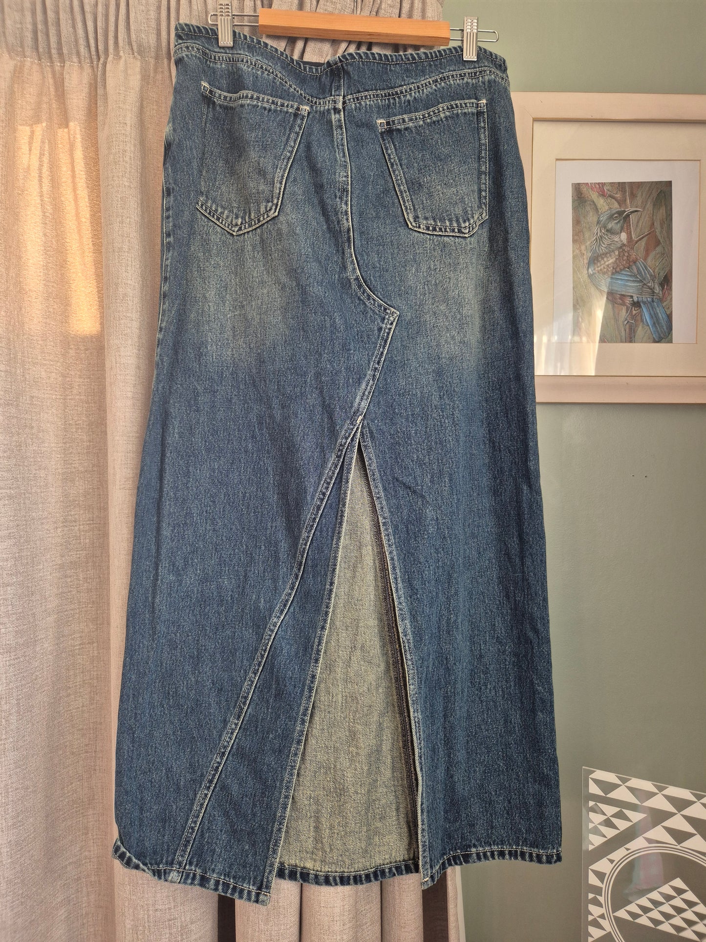 14 Women's  - Glassons Denim Maxi Skirt