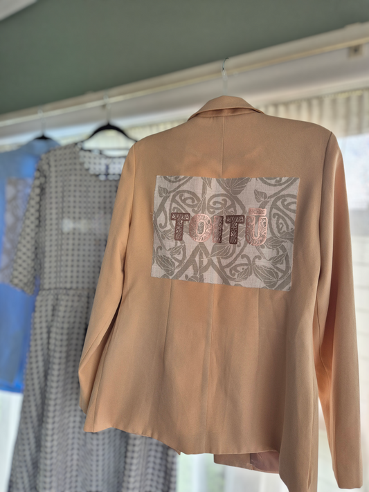 Women's S - Blazer Upcycle Toitū Kākahu