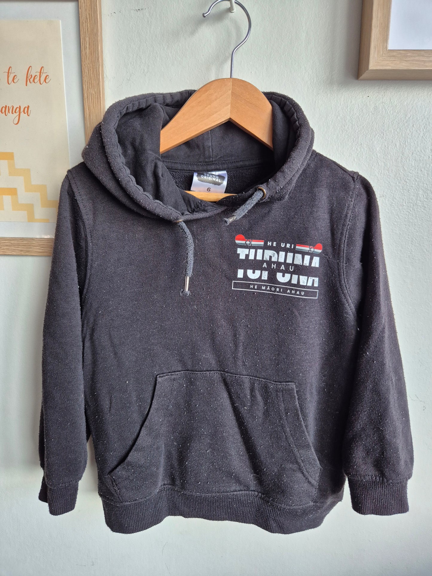 6y - 'Tupuna' Upcycled Hoodie
